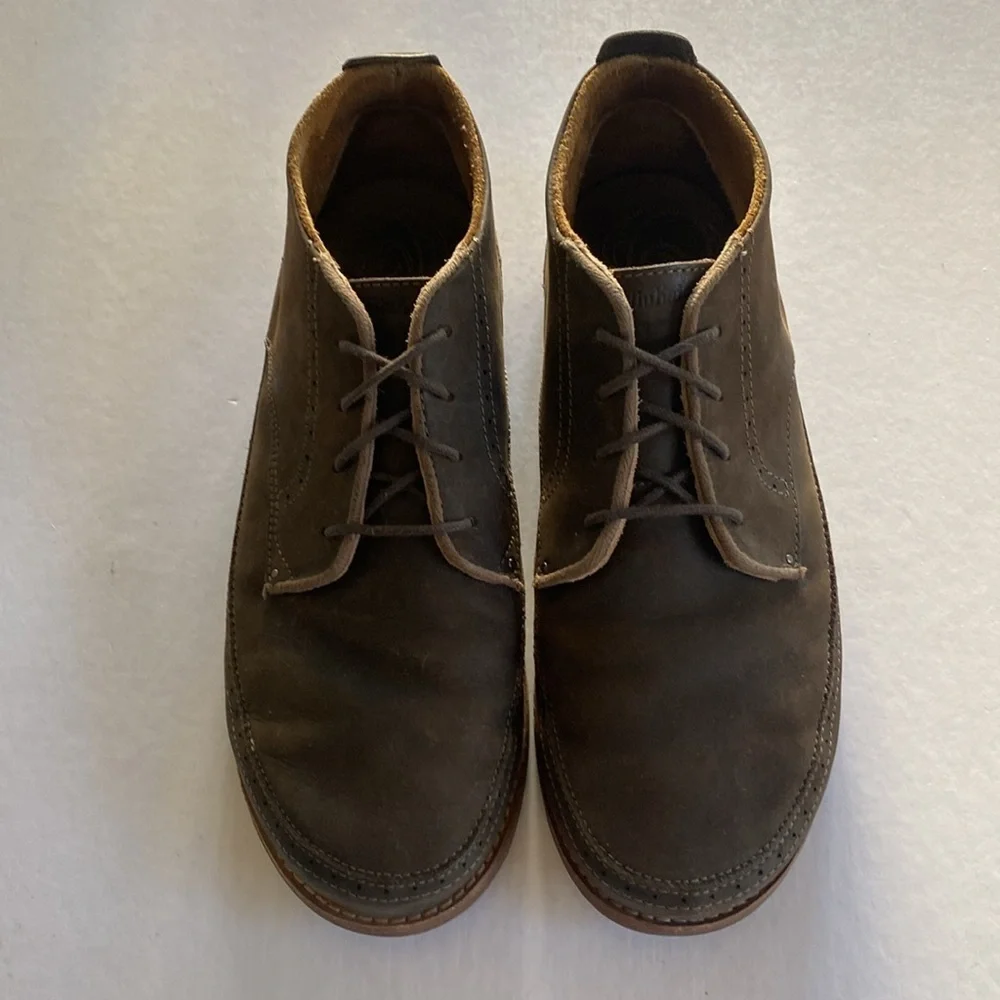OLUKAI Men’s Brown Leather Boots Size 10 M
